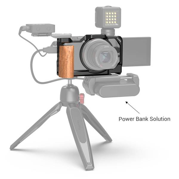 Клетка SmallRig Cage with Wooden Handgrip для Sony ZV1 2937